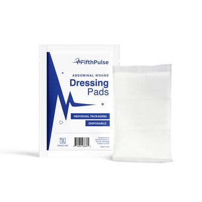 FifthPulse Sterile Abdominal Wound Dressing Pads, 5" x 9", 20/Pack (FMN100528)