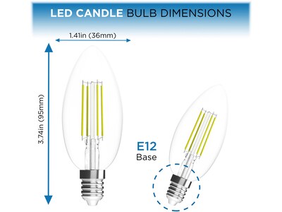 Viribright 2.5-Watt Daylight LED Specialty Bulb, 12/Pack (650194)