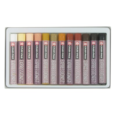 Sakura Cray-Pas Expressionist Oil Pastels, Skin Tone Assorted Colors, 12/Set, 3 Sets (SAKXLP12SA-3)