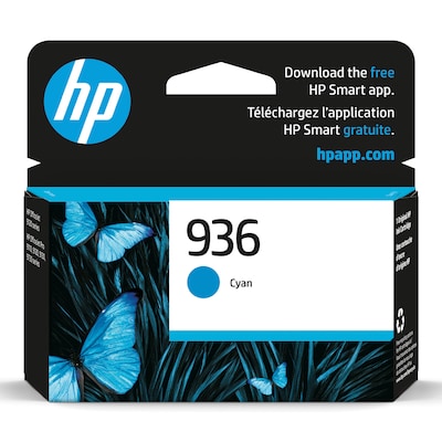 HP 936 Cyan Standard Yield Ink Cartridge (4S6U9LN), print up to 800 pages