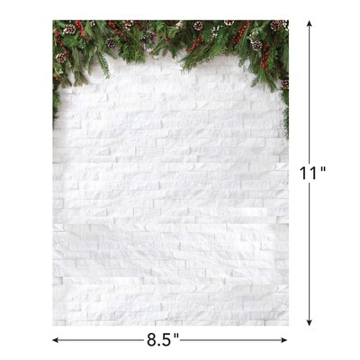 Great Papers! Holiday Stationery Letterhead Garland Magic, Multicolor, 50 sheets (2024032)