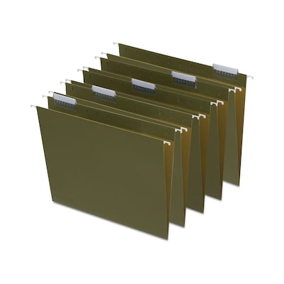 Quill Brand® Box Bottom Hanging File Folders, 3" Expansion, Letter Size,  Dark Green, 25/Box (730052) | Quill.com