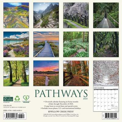 2025 Willow Creek Pathways 12 x 12 Monthly Wall Calendar (44384)