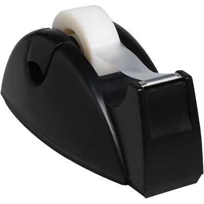 Quill Brand Contour Tape Dispenser, Black (11546-QCC), Plastic