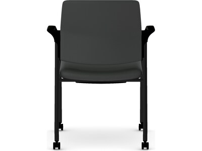 HON Ignition Fabric Multipurpose Stacking Chair, Black (HIGS6.F.H.U.UR10.T)