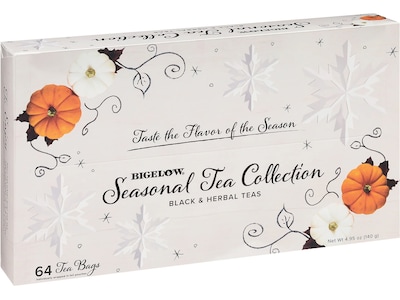 Bigelow Seasonal Tea Collection Bags, 64/Box (44658)