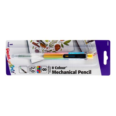 Pentel 8 Color Mechanical Pencil, 2.0mm (PTAPH158BP)