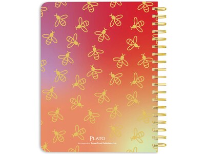 2024-2025 Plato Busy Bees 6" x 7.75" Academic Weekly Planner, Hardcover, Multicolor (9781975480356)