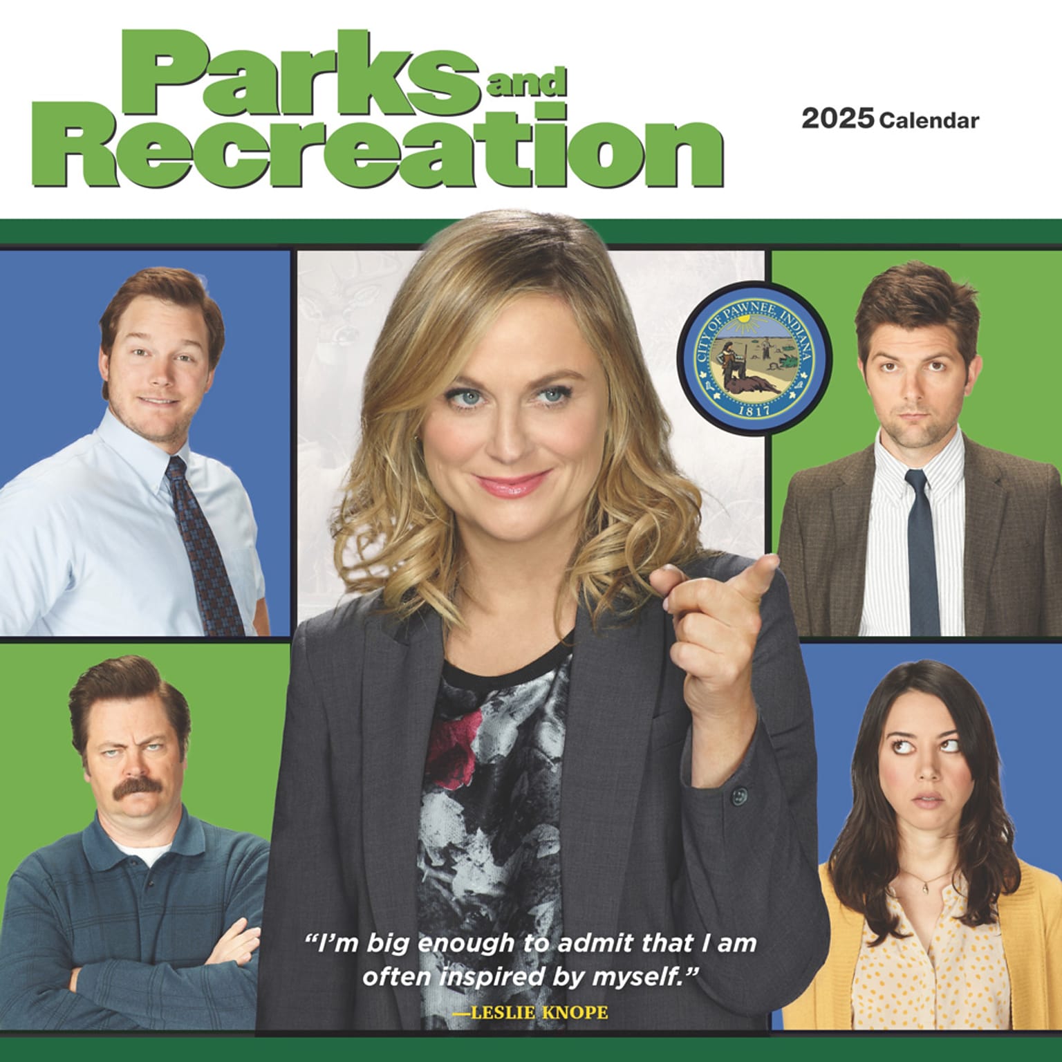 2025 Cal Ink Parks and Recreation 12 x 12 Monthly Wall Calendar (9781645916956)