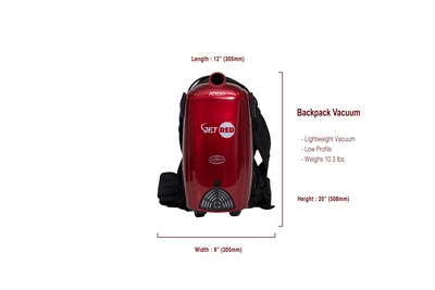 Atrix Jet Red Backpack Vacuum, Red (JR8BPV)