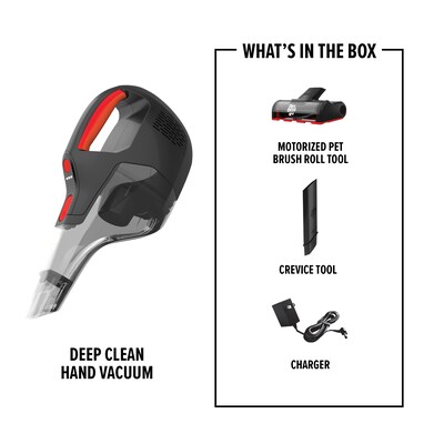 Dirt Devil Deep Clean Cordless Hand Vacuum, Black (BD30300V)