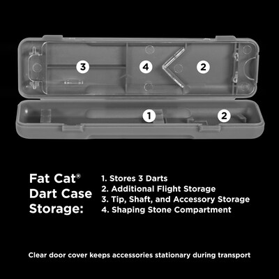 Fat Cat Bulletz 90% Tungsten Steel Tip Darts, 23 Grams (26-4411)