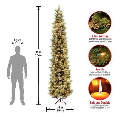 National Tree Company Carolina Pine Artificial Christmas Trees (CAP3-330-100)