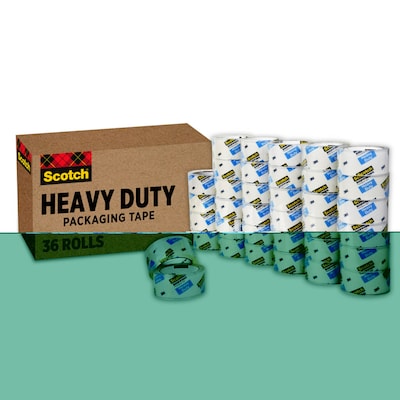 Scotch Heavy Duty Packing Tape, 1.88 x 54.6 yds., Clear, 36/Carton (3850CS36)