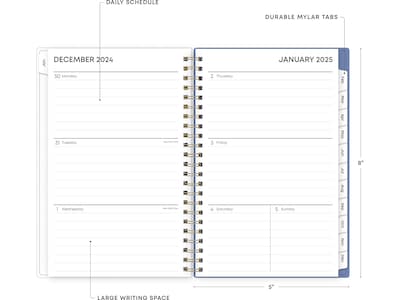 2025 Blue Sky Cocorrina 5" x 8" Weekly & Monthly Planner, Plastic Cover, Multicolor (143694-25)