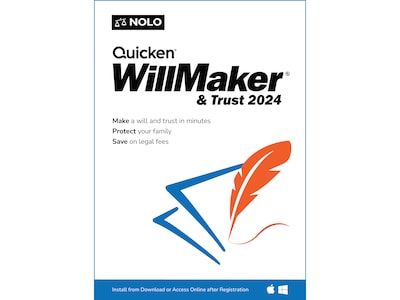 Quicken WillMaker & Trust 2024 for 1 User, Windows, Download (ESD-WM24)