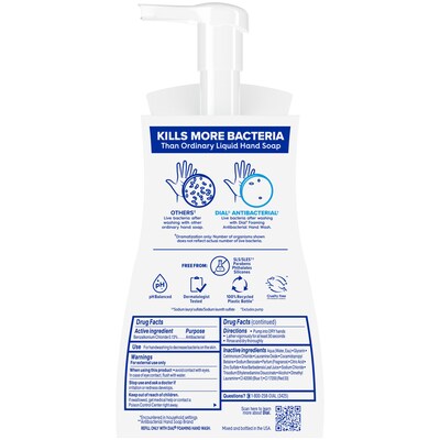 Dial Antibacterial Foaming Hand Soap, Coconut Water Scent, 8/Carton (017000347158)