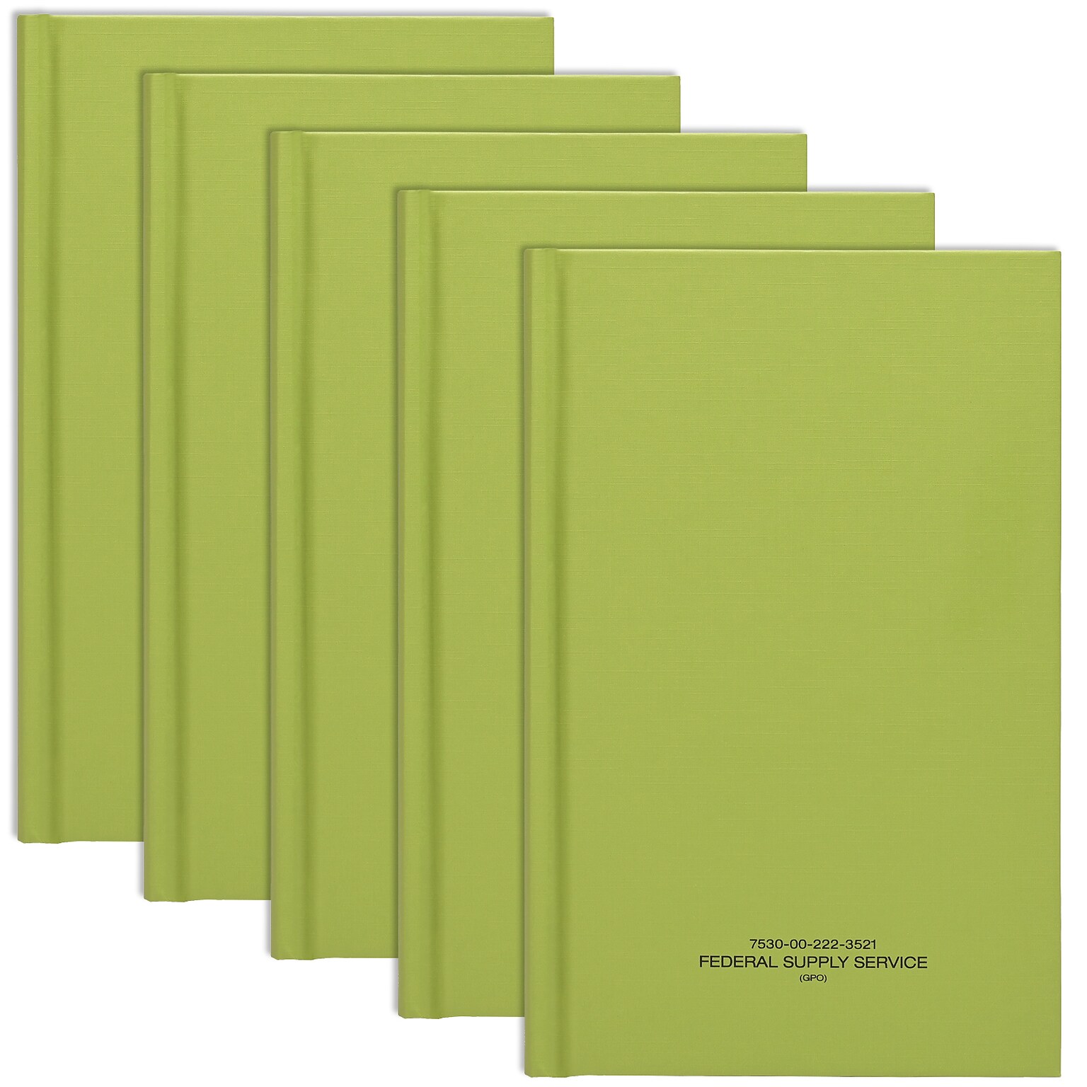 Global Printed Products Tactical Military Notebook, 5.5 x 8, 192 Sheets, Green, 5/Pack (GPP-0117-5)