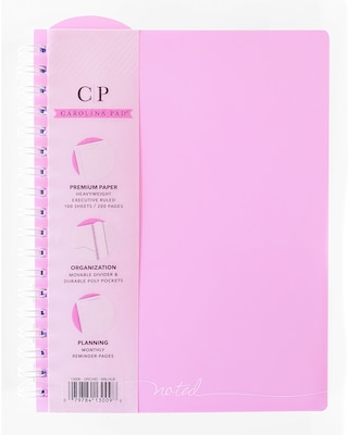 Carolina Pad Noted Premium 1-Subject Professional Notebook, 7.38 x 9.5, College Ruled, 100 Sheets