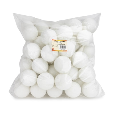Hygloss Ball, White, 50/Pack (HYG5103)