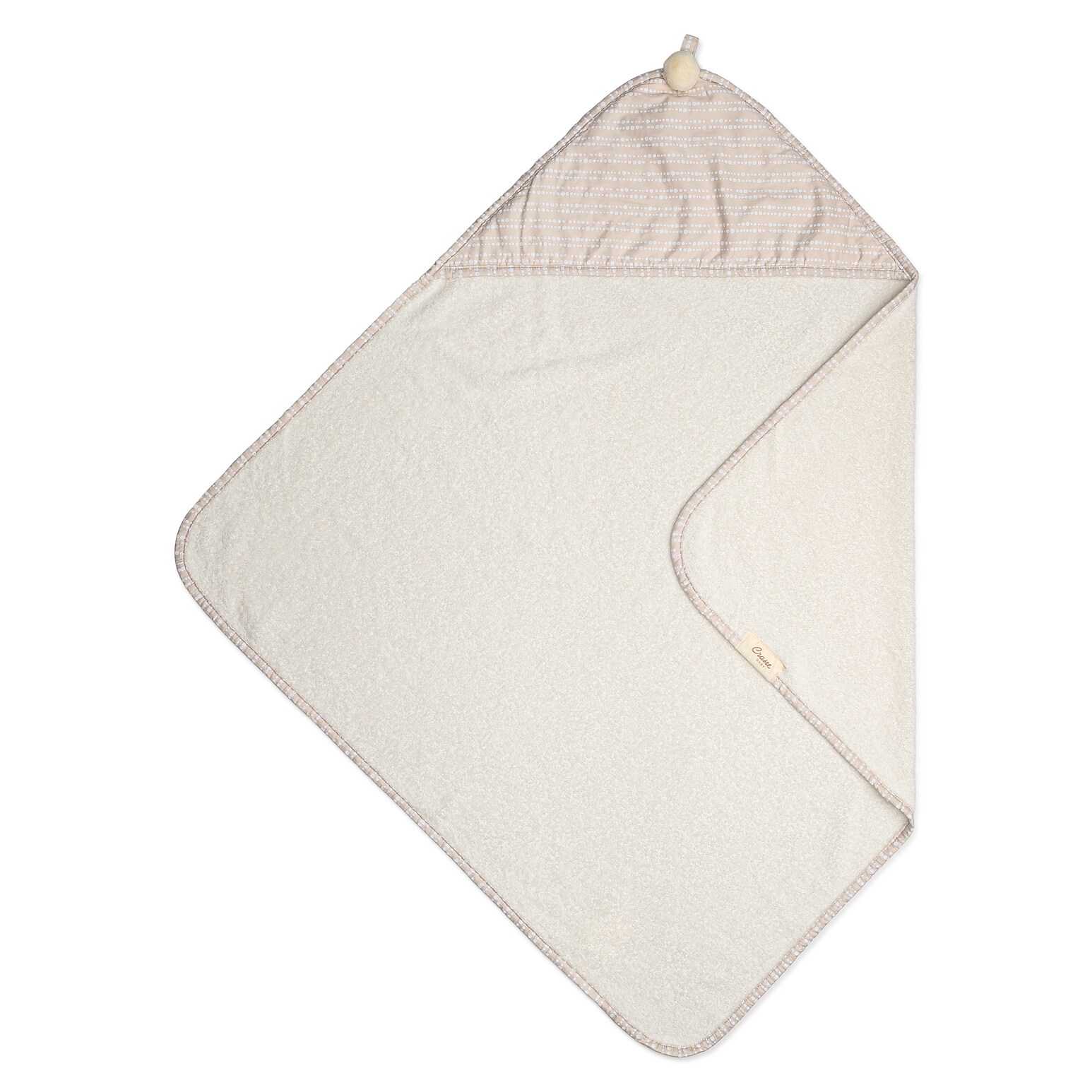 Crane Baby Cove Baby Hooded Towel, Dot (BC-160HT-1)