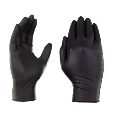 Gloveworks Black Nitrile PF Ind XXL Gloves, 100/Box (GPNB49100)