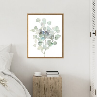 Amanti Art Eucalyptus III Cool by Danhui Nai Framed Canvas Wall Art Print, 23 x 28 (A42677089685)