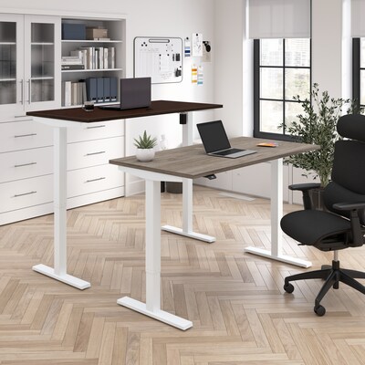 Bush Business Furniture Move 40 Series 72W Electric Adjustable Standing Desk, Modern Hickory (M4S72