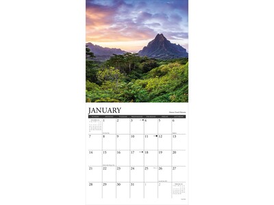 2024 Willow Creek Tropical Islands 12" x 12" Monthly Wall Calendar (35658)