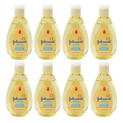 Johnsons Head-To-Toe® Baby Body Wash and Shampoo Bottle, 8 Bottles/Bag, 12 Bags/Carton