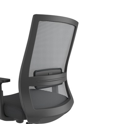 Union & Scale Essentials Ergonomic Fabric Swivel Task Chair, Black (UN56947) | Quill