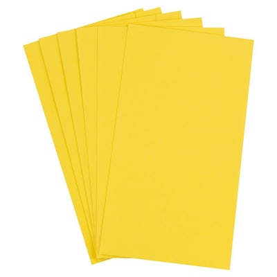 JAM Paper Gift Wrap, 25 x 0.1, Yellow, 6/Pack (2770135262YE)