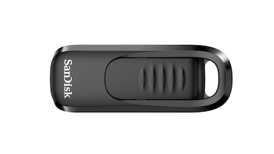 SanDisk Ultra Slider 128GB USB 3.2 Type-C Flash Drive, Black (SDCZ480-128G-A46)