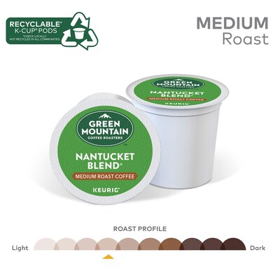 Green Mountain Nantucket Blend Coffee Keurig® K-Cup® Pods, Medium Roast, 96/Carton (6663)