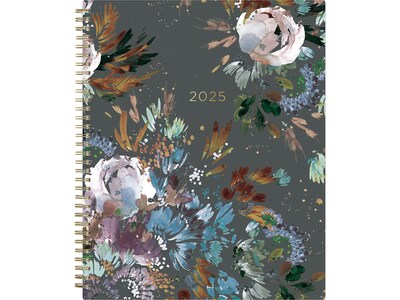 2025 Blue Sky Kelly Ventura Midnight Garden 8.5 x 11 Weekly & Monthly Planner, Plastic Cover, Mult