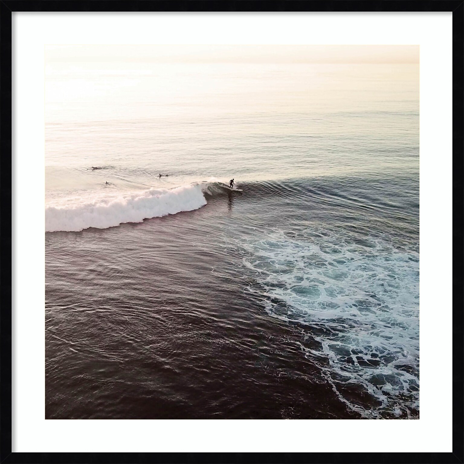 Amanti Art La Jolla 1 Square by Rachel Dowd Wood Framed Wall Art Print, 33 x 33 (A42677159112)