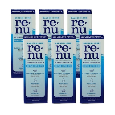 Renu Advanced Formula, 2 oz Bottle, 6 Bottles/Bag, 18 Bags/Carton