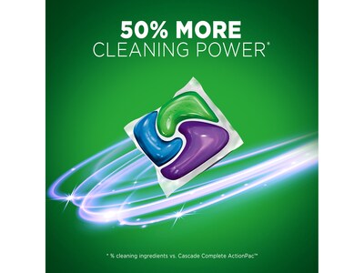Cascade Platinum ActionPacs Dishwashing Detergent Pods, Fresh, 74 Pods/Box (12052)