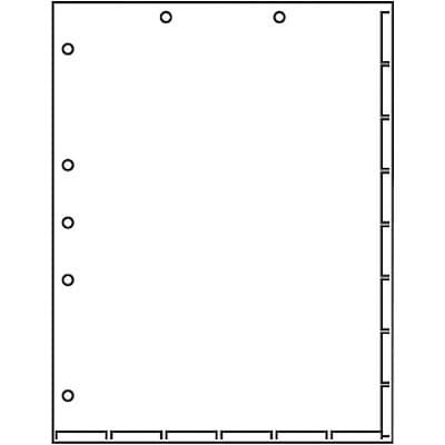 Medical Arts Press Chart Divider Sheets, 7-Hole Punched, Letter, White, 250/Bx (20250)