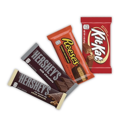 HERSHEY'S, KIT KAT and REESE'S Assorted Milk Chocolate Candy Bars, 45 oz. (HEC20650)