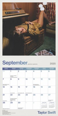 2025 BrownTrout Taylor Swift OFFICIAL 7" x 14" Monthly Mini Wall Calendar (9781975479466)