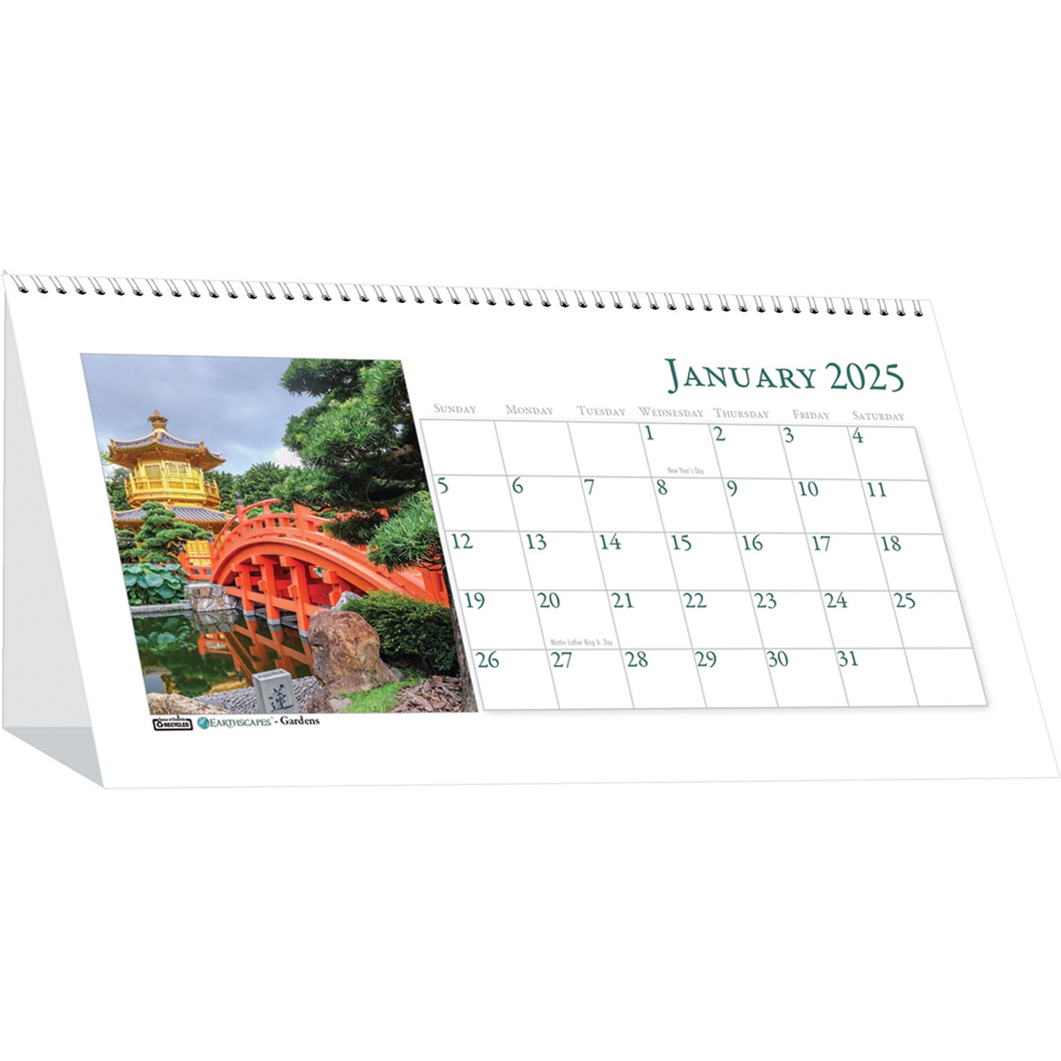 2025 House of Doolittle Earthscapes 8.5 x 4.25 Monthly Desk Calendar (3649-25)