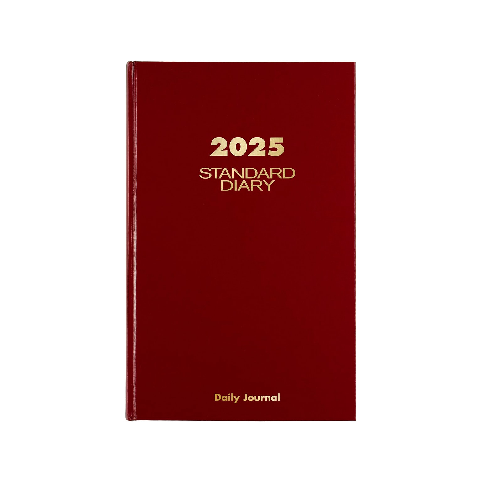 AT-A-GLANCE Standard Diary Hardcover 2025 Daily Diary, 7.75 x 12, Ruled, Red (SD377-13-25)