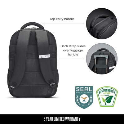 Solo New York Re:Define Laptop Backpack, Medium, Black (UBN708-4)