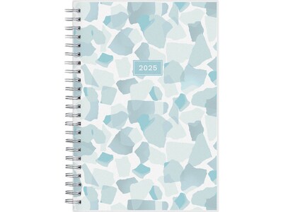 2025 Blue Sky Amitza Blue 5 x 8 Weekly & Monthly Planner, Plastic Cover, Blue/White (148766-25)