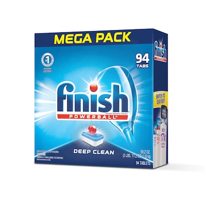 Finish Powerball Deep Clean Dishwasher Detergent Tablets, Fresh Scent, 94 Tablets (5170097330)