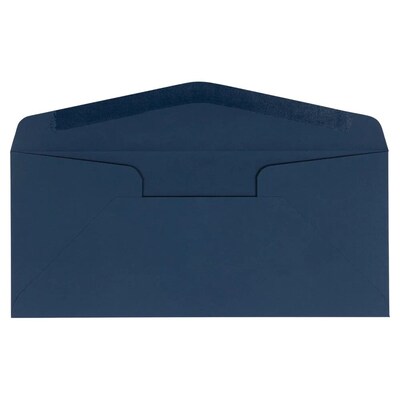 JAM Paper #10 Business Envelope 4 1/8" x 9 1/2", Navy Blue, 100/Pack (LEBA367d)