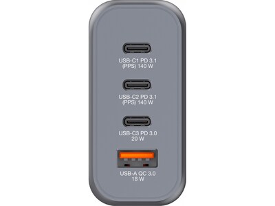 Verbatim USB Type-C Wall Charger, Gray/Black (32203)