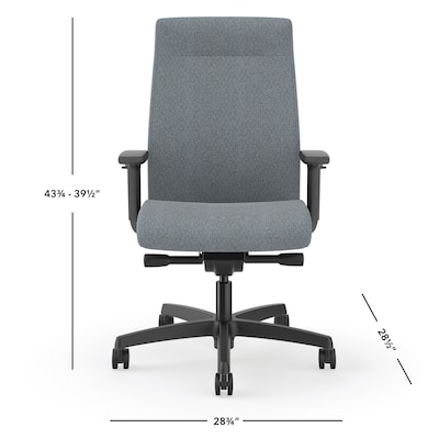 HON Ignition 2.0 Fabric Task Chair, Gray Pattern (HONI2U2AHAX25TK)