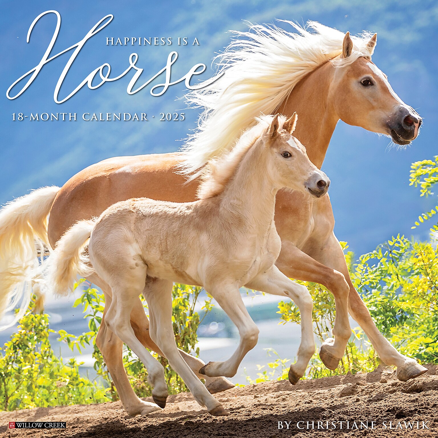 2025 Willow Creek Happiness is a Horse 12 x 12 Monthly Wall Calendar (43271)